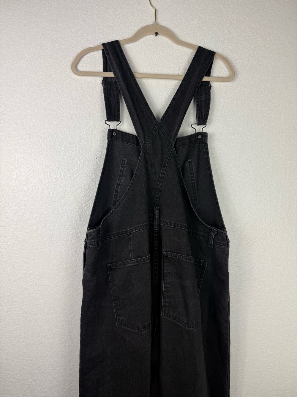 Free people We The Free Ziggy Denim Overall in Mineral Black size L - Picture 9 of 13